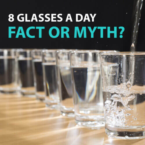 eight glasses of water a day