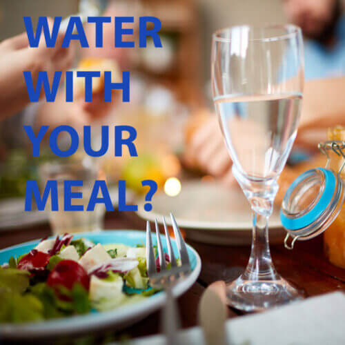 water with meal